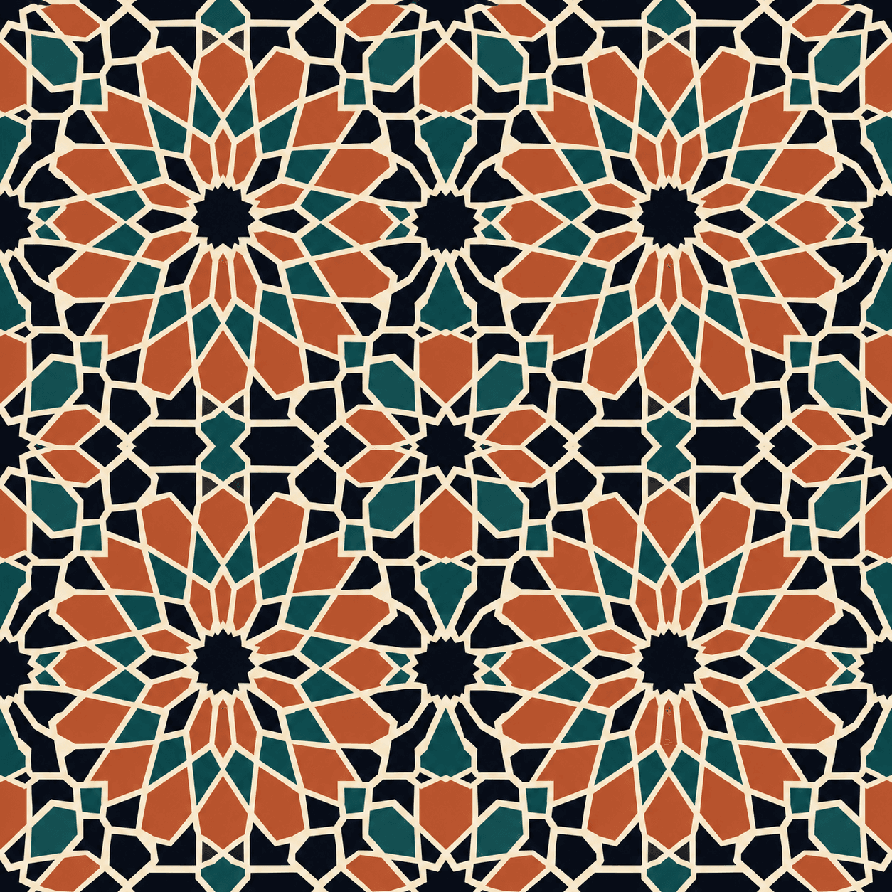 Moorish geometric lattice — Chat Studio